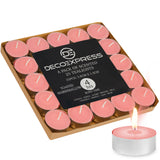 DECO EXPRESS Tealight Candles Multipack of 200, 100, 50, 25 or 24, Burning Time 4, 8 or 10 Hours - Tea Lights Candles