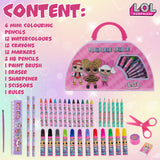 L.O.L. Surprise! Painting Art Set - Kids Colouring Sets - Pink 40 Pcs - Get Trend