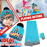 Hot Wheels Boys Winter Accessories Set for School or Travel - Boys Gifts