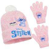 Disney Stitch Girls Winter Accessories Set for School or Travel - Stitch Gifts