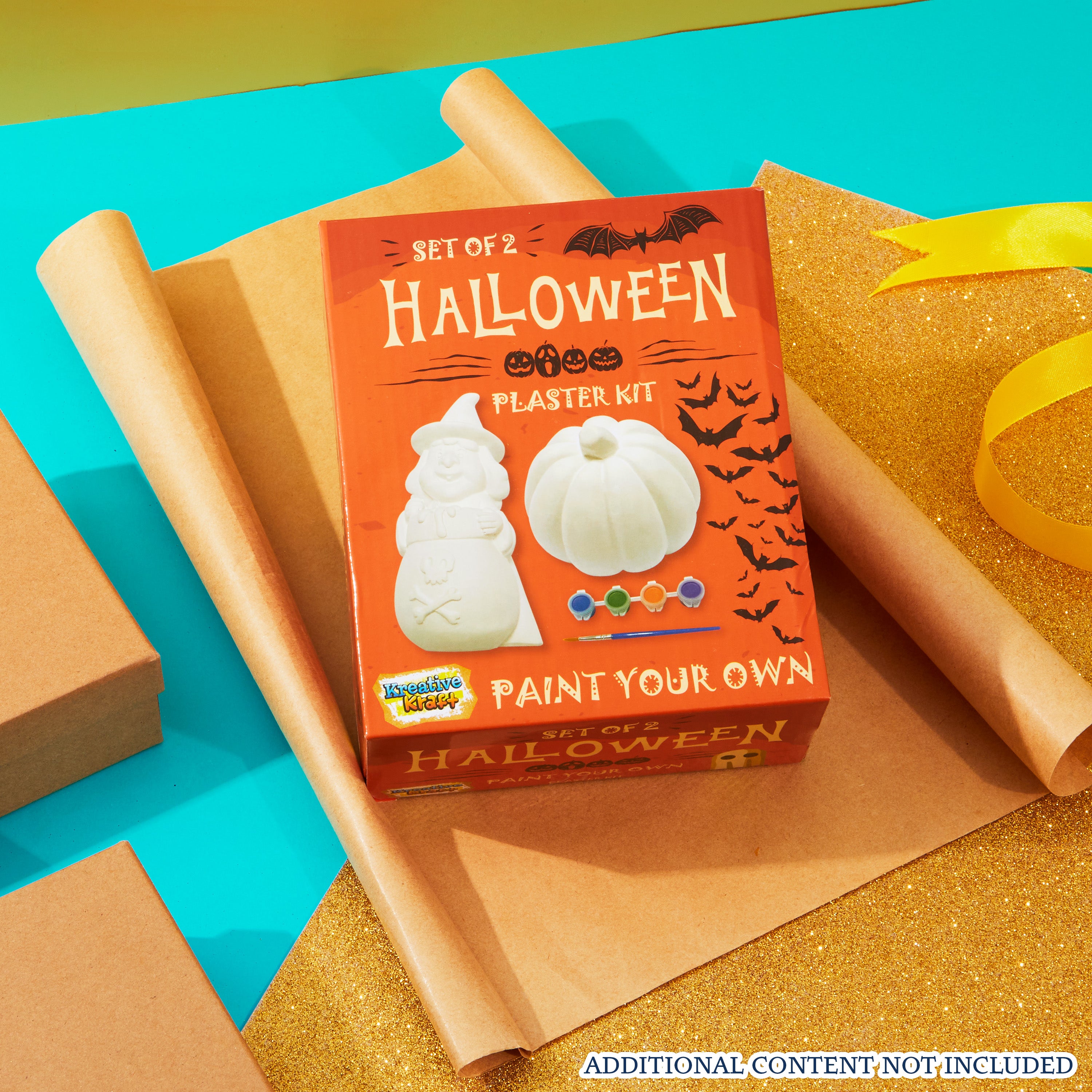 KreativeKraft Kids Painting Set Halloween Decorations-Paint Your Own Sets for Kids (Set of 2) - Get Trend