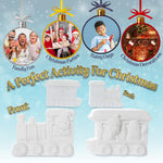 KreativeKraft Kids Paint Your Own Christmas Decorations Set -Painting Set (Set of 2) - Get Trend