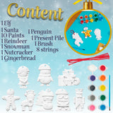 KreativeKraft Kids Paint Your Own Christmas Decorations Set -  Painting Set (Set of 8) - Get Trend