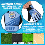 Manchester City F.C. Goalkeeper Gloves for Kids - Size 5 - Get Trend