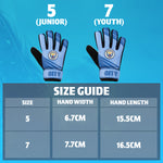 Manchester City F.C. Goalkeeper Gloves for Kids - Size 5 - Get Trend