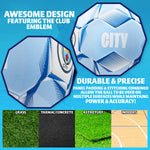 Manchester City F.C. Football Soccer Ball for Adults & Teenagers - Size 5 - Get Trend