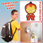 Marvel Keyrings - Avengers Keyrings 7 Pack Mini Figures Keyrings for Kids Avengers Gifts - Get Trend