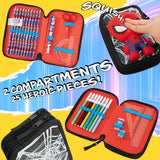 Marvel Pencil Case with Stationery Included, Spiderman Pencil Case - Get Trend