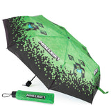 Minecraft Telescopic Umbrella - Folding Umbrella Lightweight for Travel School