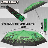 Minecraft Telescopic Umbrella - Folding Umbrella Lightweight for Travel School