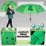 Minecraft Umbrella Kids Clear Dome Folding Umbrella Boys and Girls Travel Telescopic Stick Umbrella - Get Trend