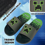 Minecraft Sliders for Boys and Teenagers Kids Flip Flops - Get Trend