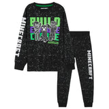 Minecraft Boys Pyjama Set, T-Shirt and Bottoms Set for Boys - Get Trend