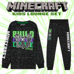 Minecraft Boys Pyjama Set, T-Shirt and Bottoms Set for Boys - Get Trend