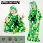 Minecraft Fleece Hoodie Blanket for Kids - Green - Get Trend