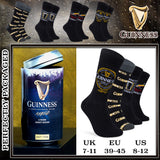 Guinness Socks Pack of 4 Calf Length Soft Funny Socks for Men Adults Gifts for Boyfriend Husband