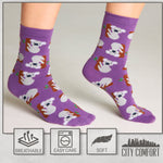 CityComfort Calf Socks for Women and Teenagers - Multi Animal - Pack of 6 - Get Trend