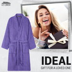 Bath Robes for Women - Absorbent Cotton Terry Towelling Bathrobe - Get Trend