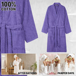 Bath Robes for Women - Absorbent Cotton Terry Towelling Bathrobe - Get Trend