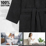 Hooded Bath Robes for Women - Absorbent Cotton Terry Towelling Bathrobe - Get Trend