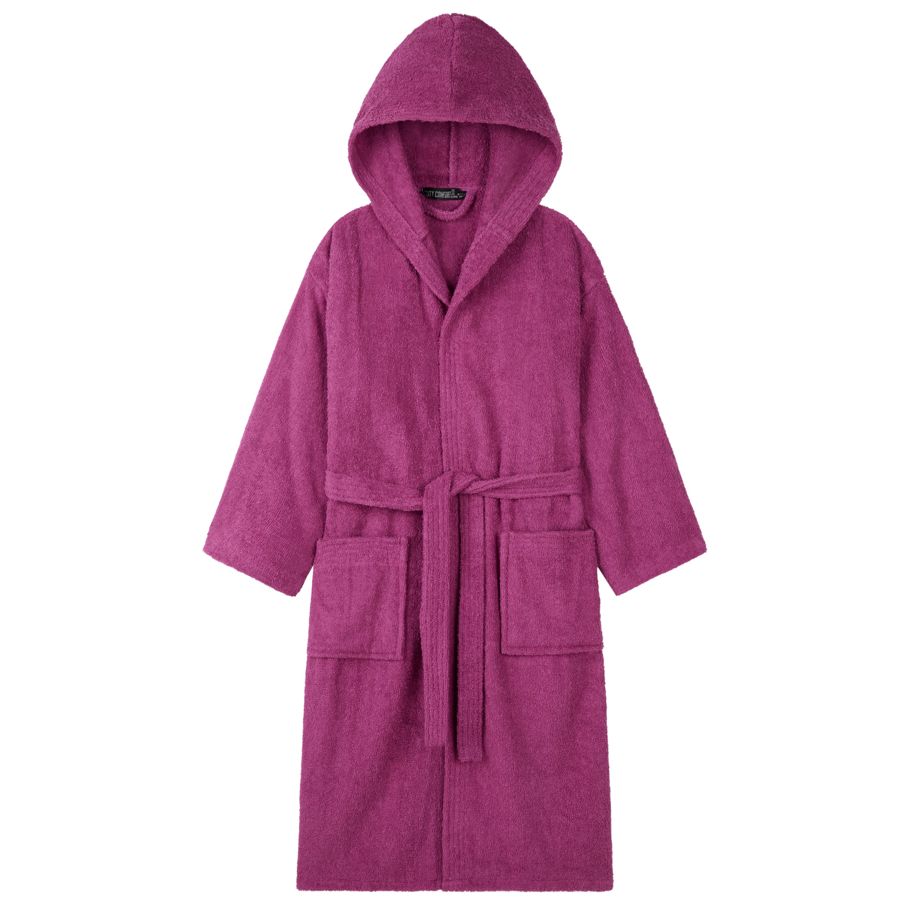 Hooded Bath Robes for Women - Absorbent Cotton Terry Towelling Bathrobe - Get Trend