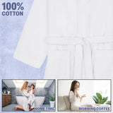 Hooded Bath Robes for Women - Absorbent Cotton Terry Towelling Bathrobe - Get Trend