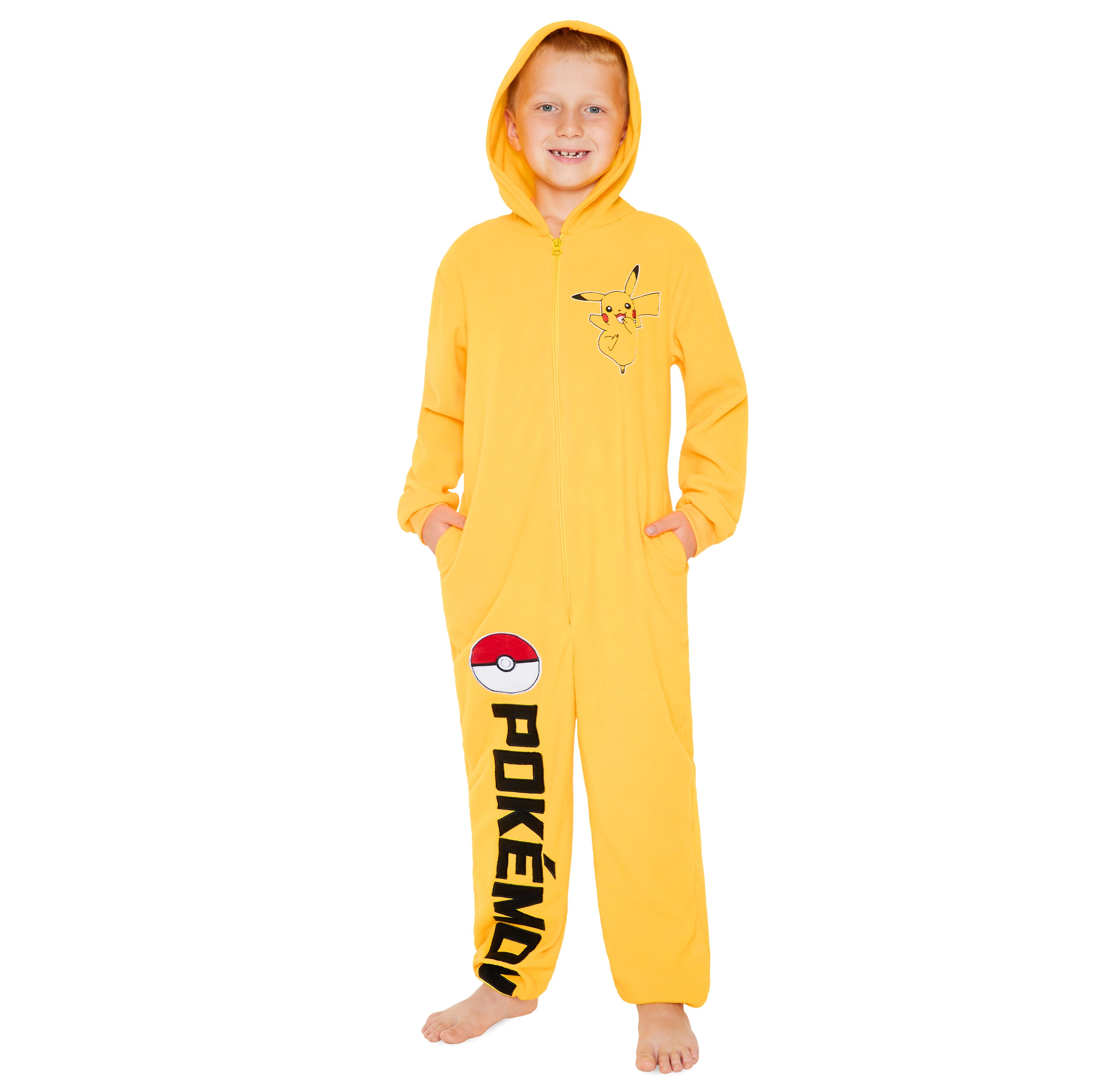 Pokemon Fleece Onesie for Boys  - Pokemon Comfy Loungewear - Get Trend