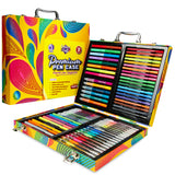 KreativeKraft Colouring Pens Set 70 Pcs, Felt Tip Pens Glitter Gel Pens Glitter Markers in Art Case