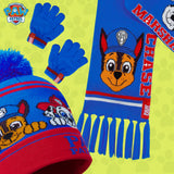 Paw Patrol Boys Winter Accessories Set, Beanie Scarf Gloves - Gifts for Boys