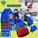 Paw Patrol Boys Winter Accessories Set, Beanie Scarf Gloves - Gifts for Boys