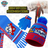 Paw Patrol Boys Winter Accessories Set, Beanie Scarf Gloves - Gifts for Boys