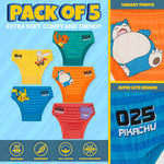 Pokemon Underwear for Boys - 5 Pack Pokemon Underwear - Get Trend