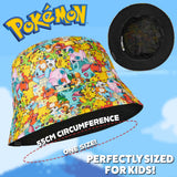 Pokemon Bucket Hat for Kids, All Over Print Bucket Hat - Get Trend