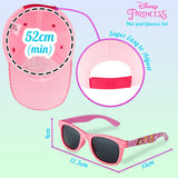 Disney Princess Baseball Cap & Kids Sunglasses, Girls Sun Hat & Sunglasses - Get Trend