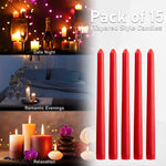 Dinner Candles - Tapered Candles Multipack   - Set of 15 - Get Trend