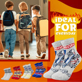 Hot Wheels Boys Calf Socks, Soft Breathable Kids Socks Pack of 5 - Gifts for Boys