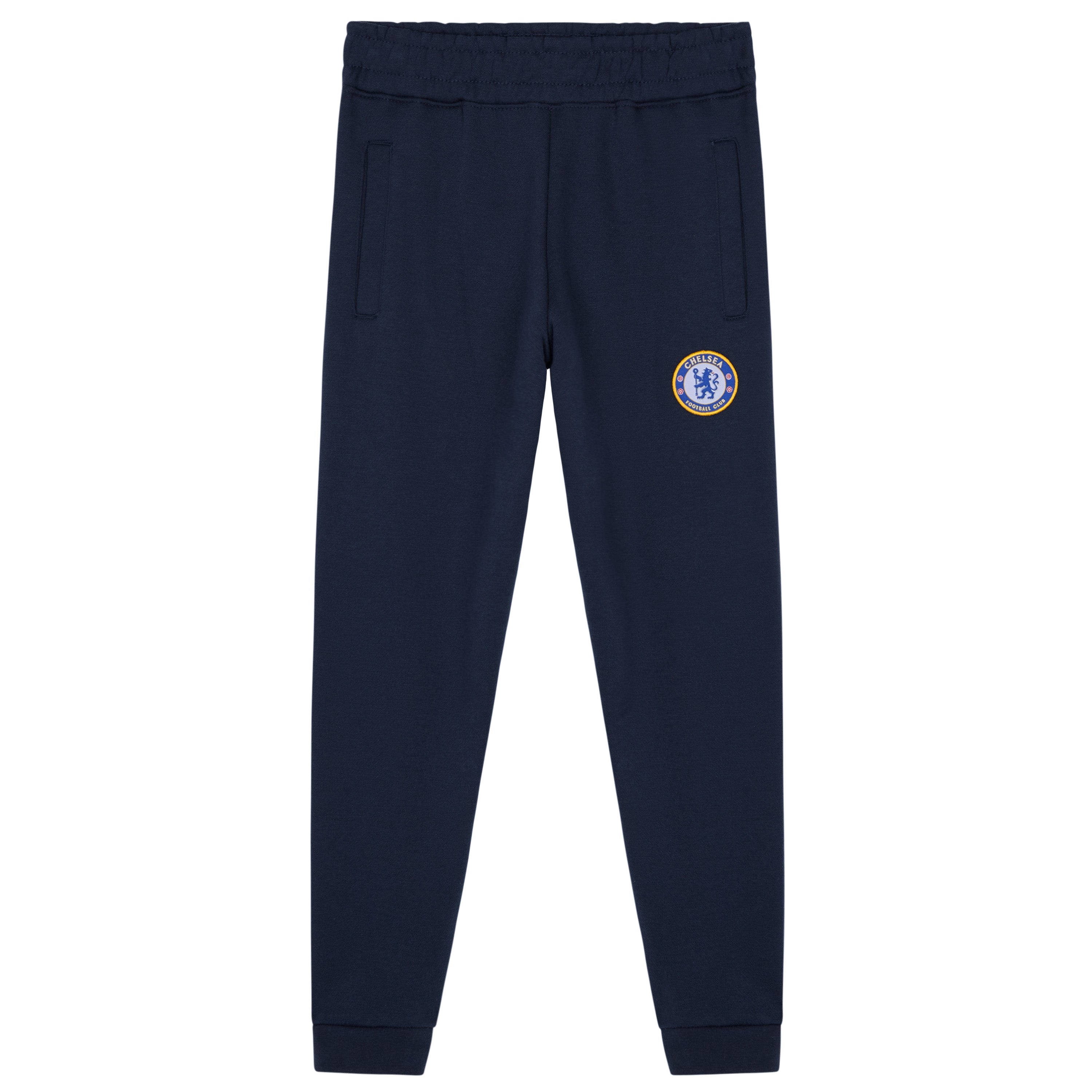 Chelsea F.C. Boys Sweatpants - 2 Pockets Cuffed Ankles Sweatpants for Kids - Get Trend