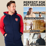 Arsenal F.C. Mens Zip Up Hoodie with Pockets - Get Trend