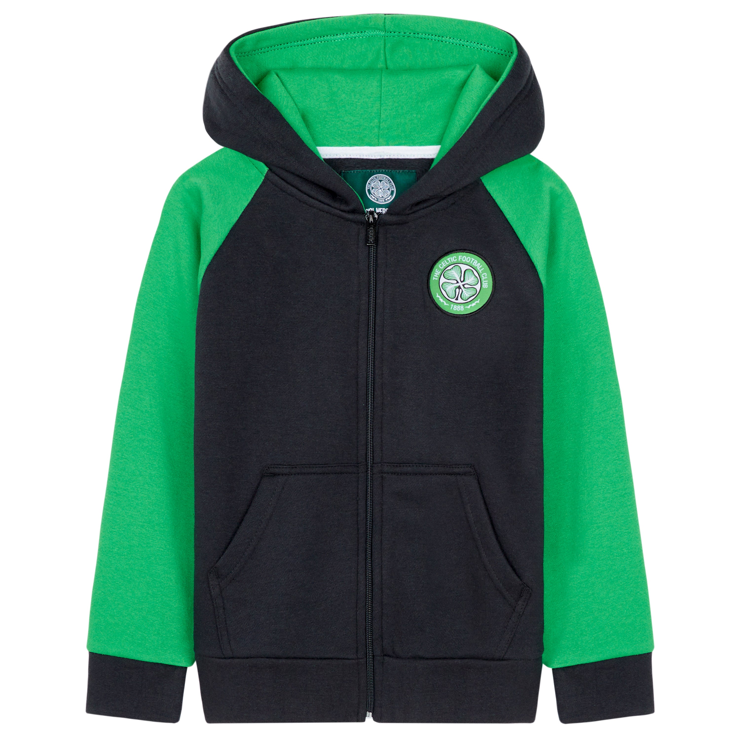 Celtic F.C. Boys Zip Up Hoodie with Pockets - Get Trend