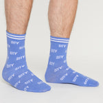 Manchester City FC Mens Socks - Pack of 5 Crew Socks for Men - Get Trend