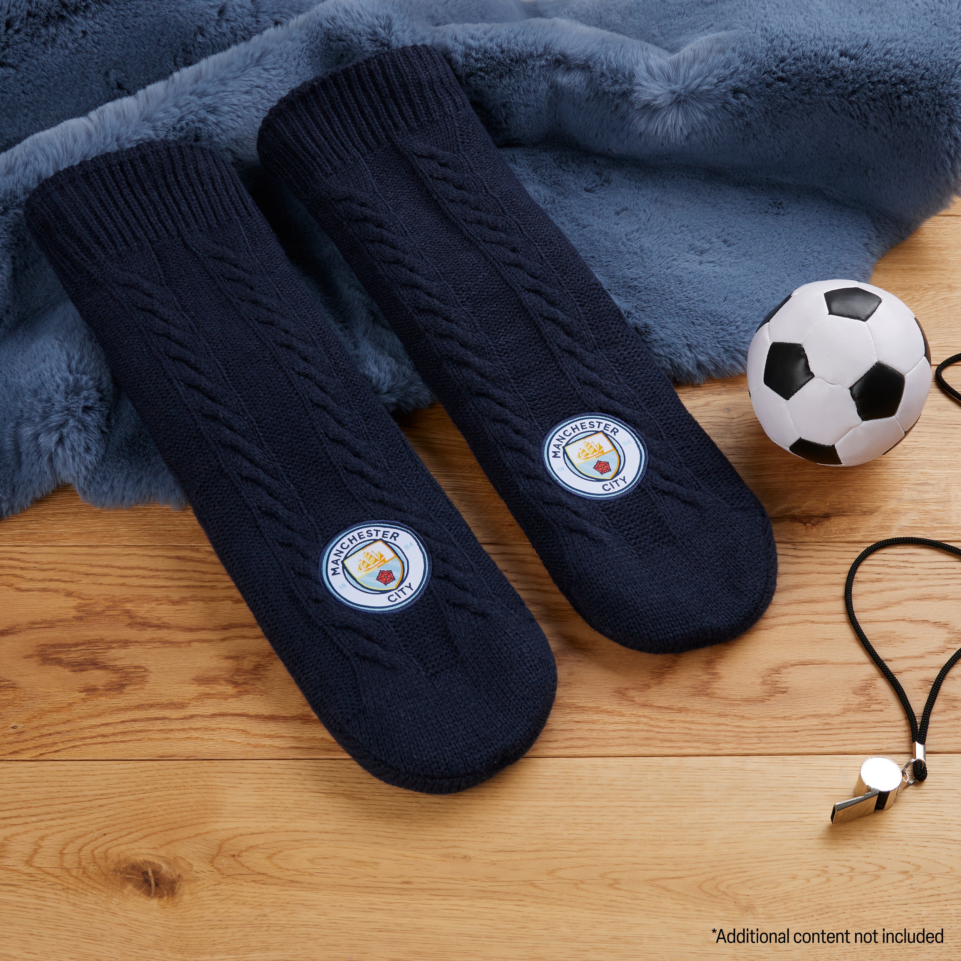 Manchester City FC Slipper Socks for Men and Teenagers - Get Trend