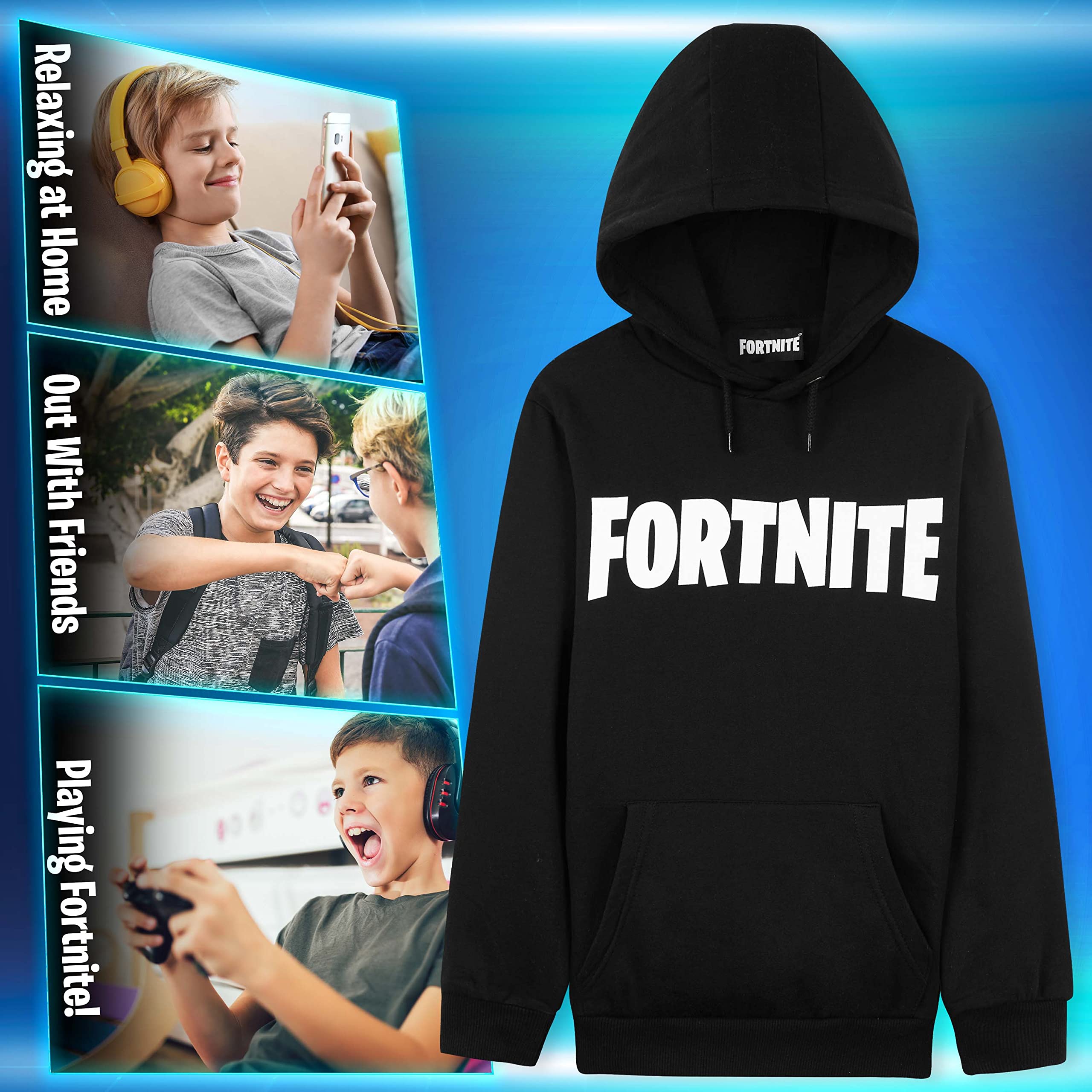 Fortnite Hoodie For Boys, Kids Gaming Jumper, Official Gifts For Boys - Get Trend