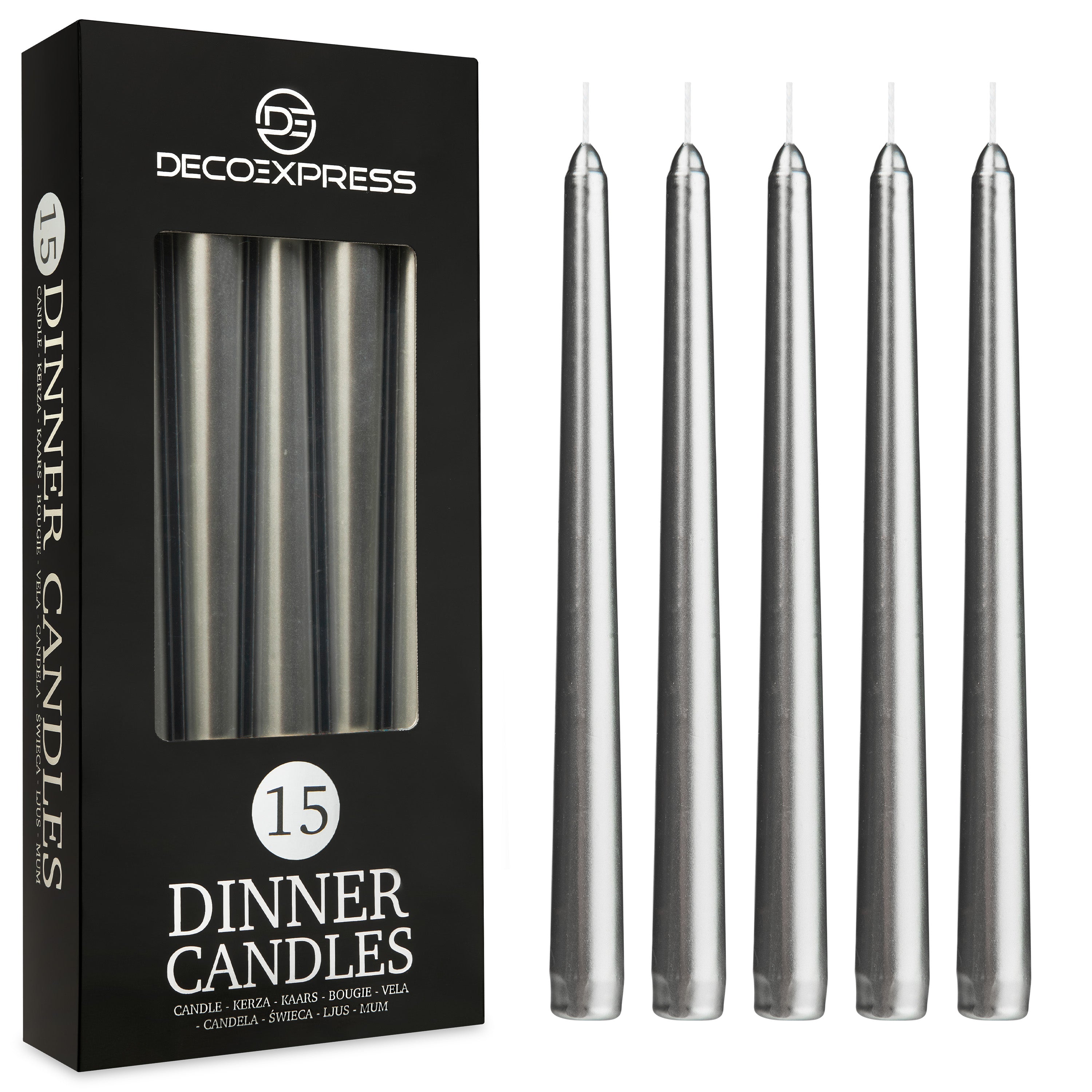 Dinner Candles - Tapered Candles Multipack  - Pack of 15 - Get Trend