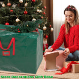 Christmas Tree Storage Bag - Zipped Christmas Storage Tree Bag  - Green 120 cm - Get Trend