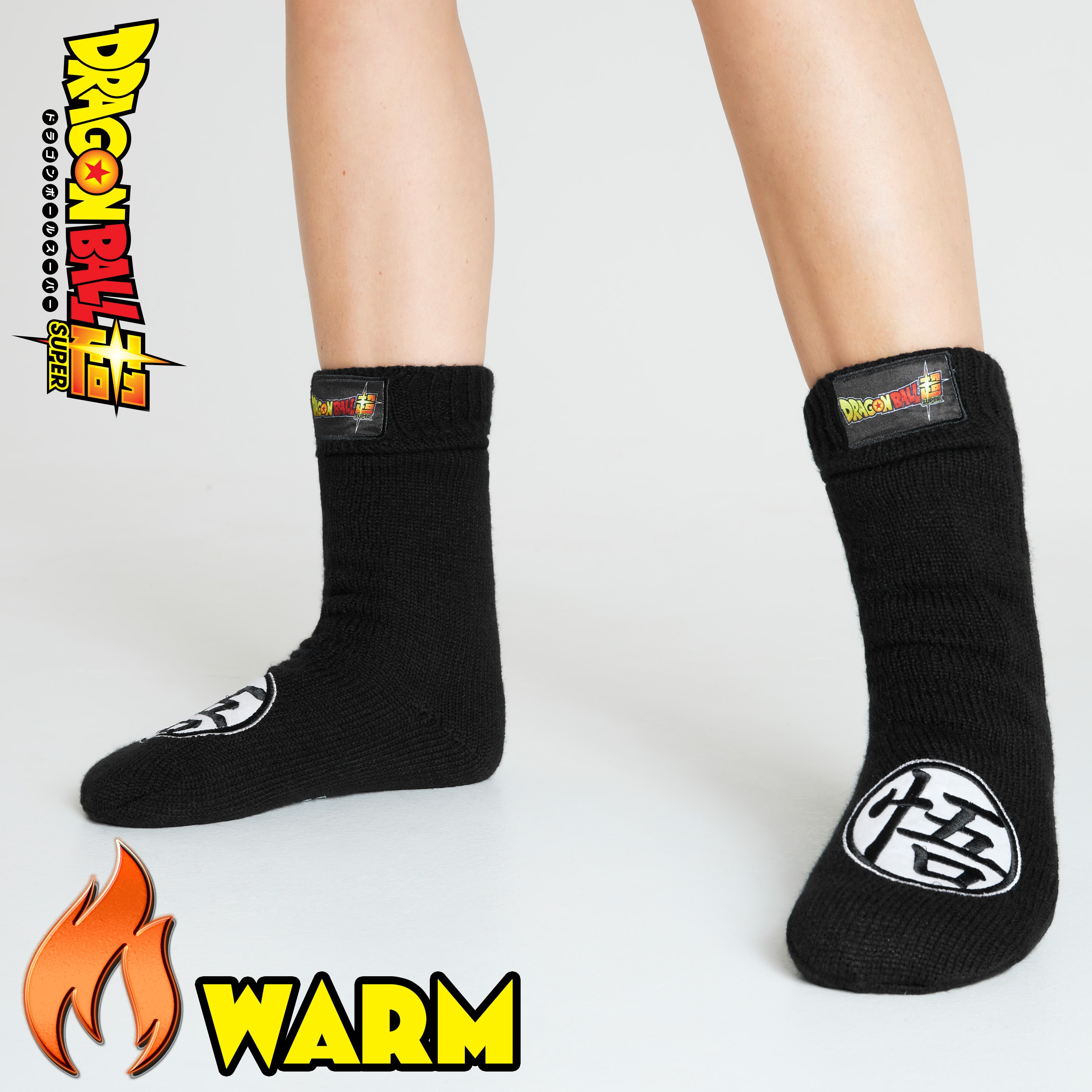 Dragon Ball Z Fluffy Socks for Boys - Black - Get Trend