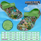 Minecraft Boys Clogs, Kids Summer Shoes for Garden, Beach, Pool Holiday Essentials