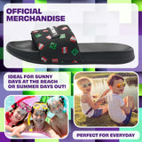 Minecraft Boys Sliders or Flip Flops for Beach and Pool - Boys Gifts