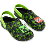 Minecraft Boys Winter Clogs Fleece Lining & Charms, Kids Teens