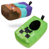 Minecraft Boys Slippers, Cosy Creeper Indoor House Shoes - Gamer Gifts for Boys