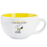 Peanuts Snoopy Cappuccino Mug, Cute Ceramic Coffee Cup 340ml - Gifts for Her